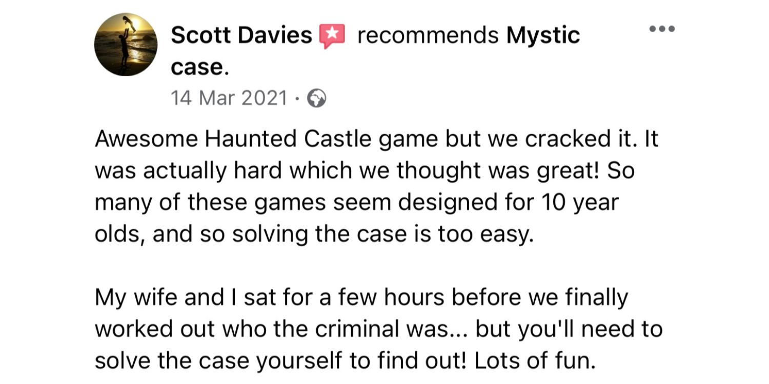 Mystic case feedback