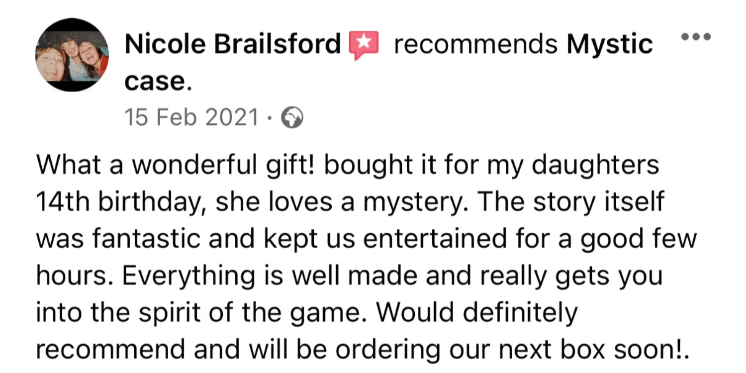 Mystic case feedback
